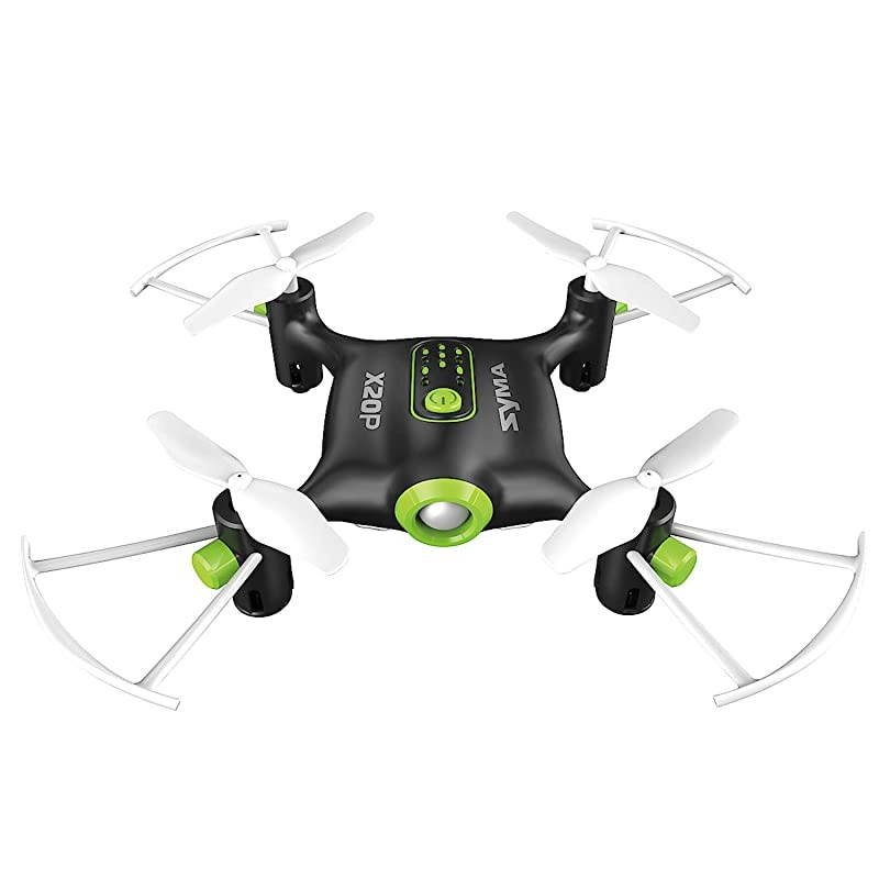 Mini Pocket Drone X20P RC Quadcopter Altitude Hold Headless Micro Helicopter LED Remote Control Quad Copter, Black