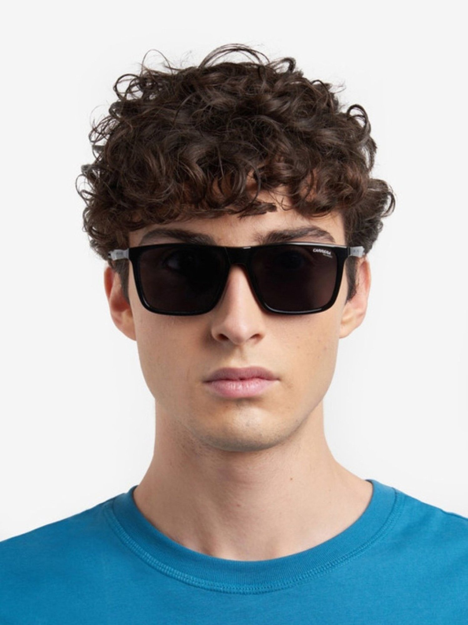 Carrera Grey Rectangular UV Protection Sunglasses for Men