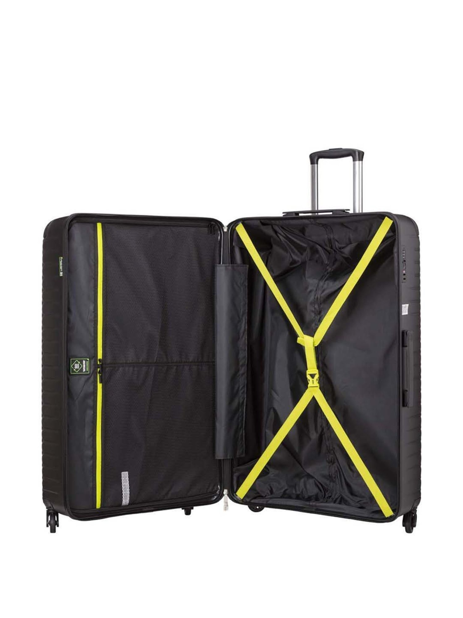 CARPISA 4 Wheel BLACK Extra Large Hard Cabin Trolley - 52 cm