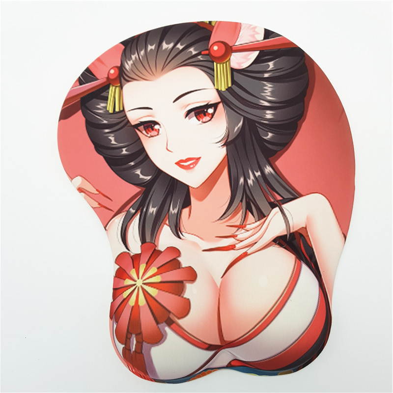 Onmyoji Anime 3D Oppai Mouse Pad Wrist rest