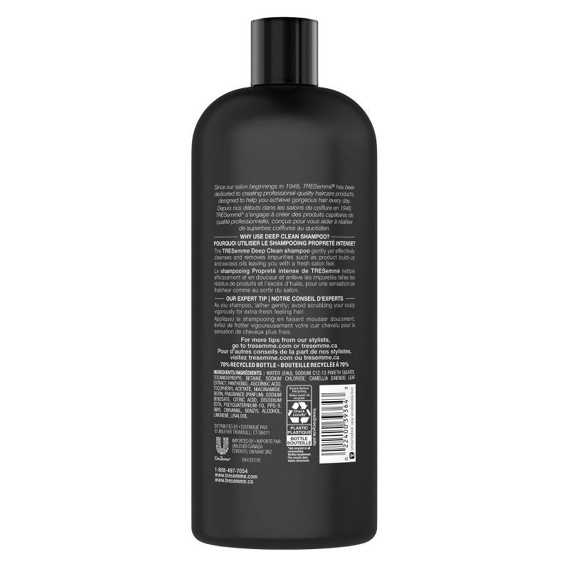 Tresemme Deep Clean Impurity and Build-Up Removing Shampoo - 28 fl oz