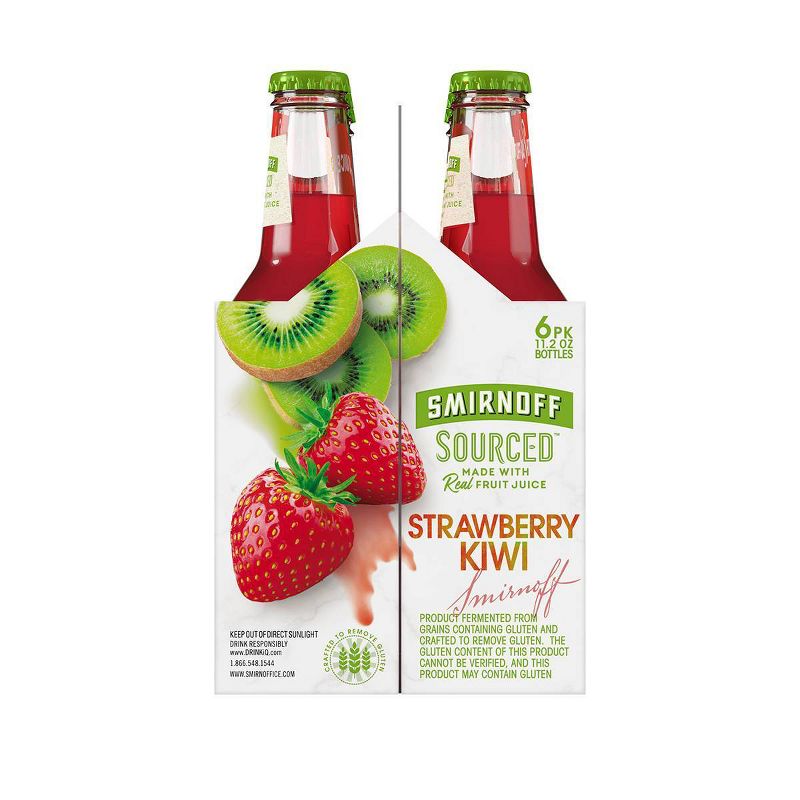 Smirnoff Sourced Strawberry Kiwi - 6pk/11.2 fl oz Bottles
