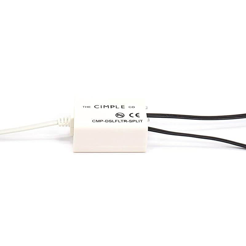 Wire 1 Line DSL Filter with Built in Splitter for Removing Noise and Other Problems from DSL Related Phone Lines