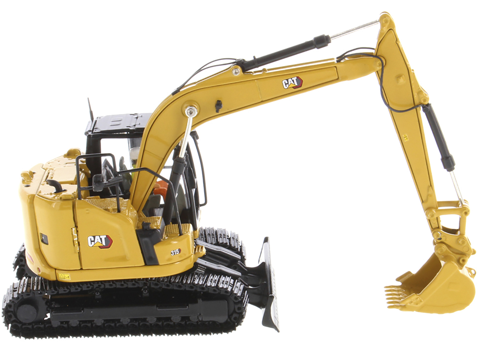 CAT Caterpillar 315 Track Type Hydraulic Excavator Yellow with Operator "High Line" Series 1/50 Diecast Model by Diecast Masters