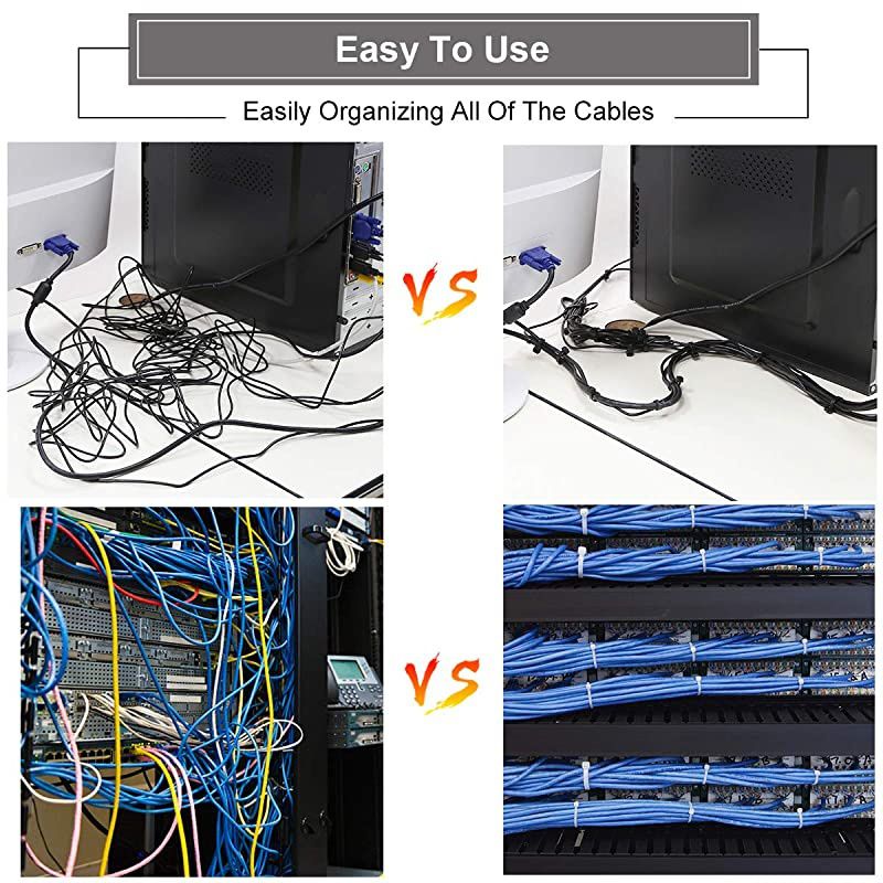 zip ties heavy duty with selflocking 660 pack 4681012 Inch Multisize multicolorNot easy to break and loose cable tiesUV Resistant zip tietie warpsplastic tiesblack and white