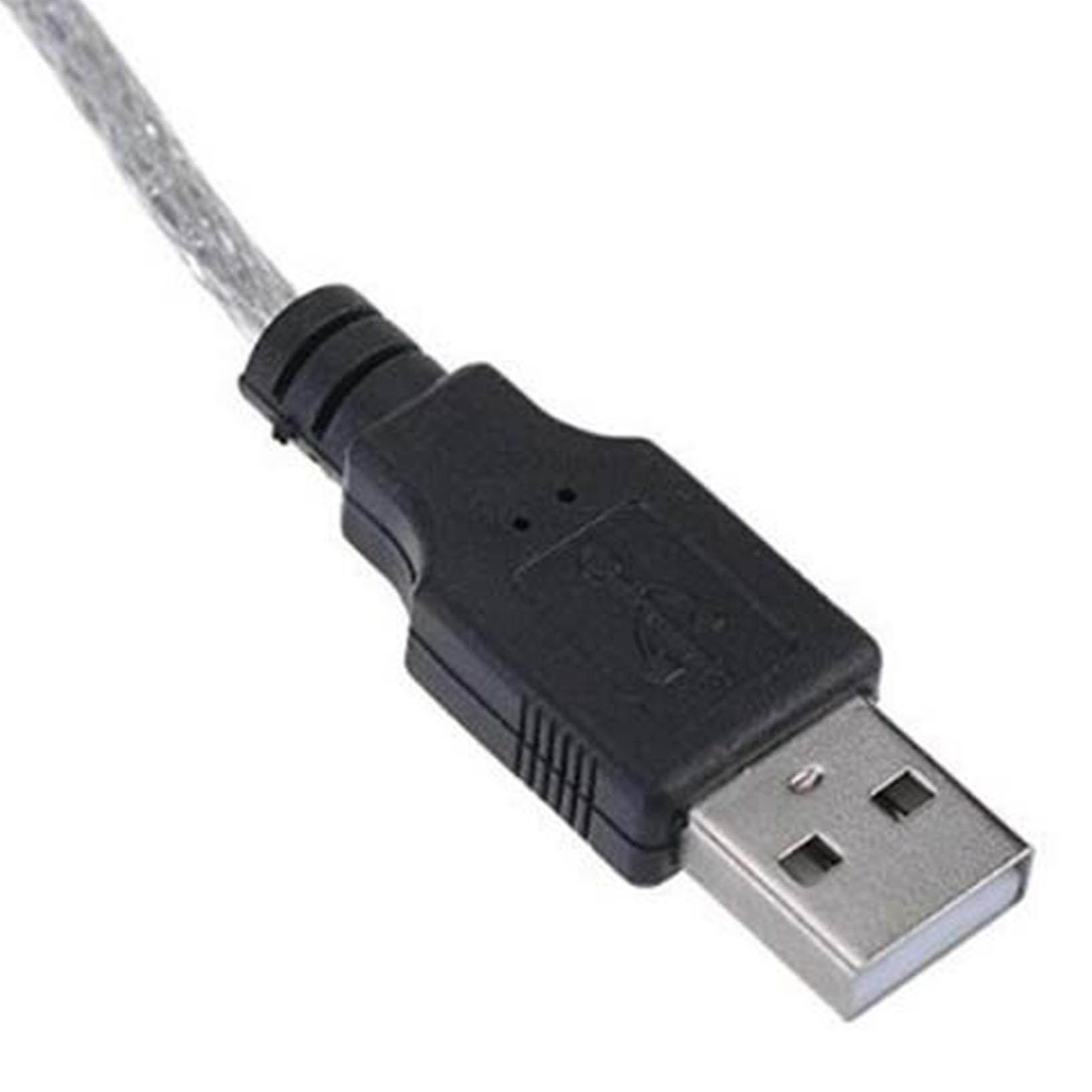 USB IN-OUT MIDI cable converter PC to music keyboard adapter cord X0Q5