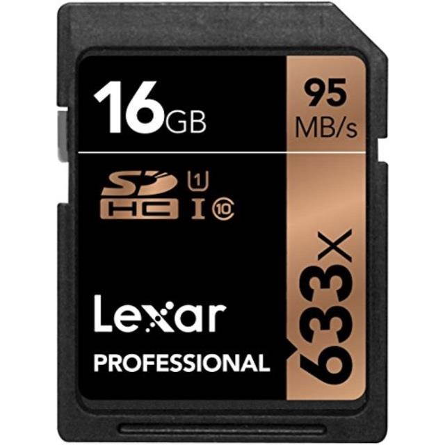 Lexar 16GB Professional Class 10 UHS-I U1 633x SDHC Memory Card #LSD16GCB1NL633