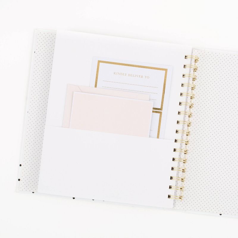 2021-22 Academic Planner 8.75" x 6.875" Concealed Wire Weekly/Monthly Black & White Dot - Sugar Paper™