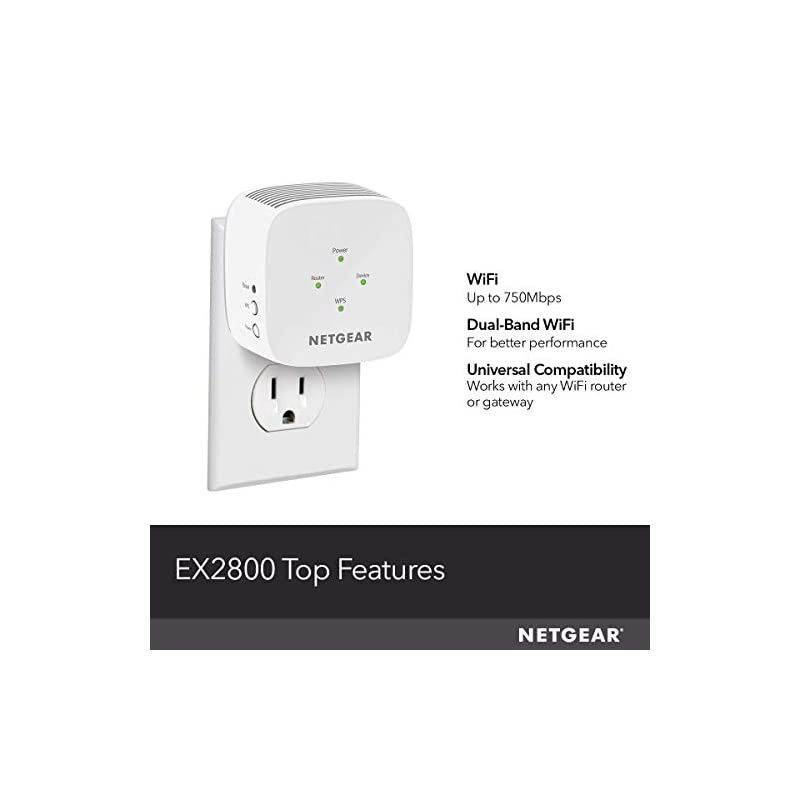 WiFi Range Extender EX2800 - Coverage up to 1200 sq.ft. and 20 Devices