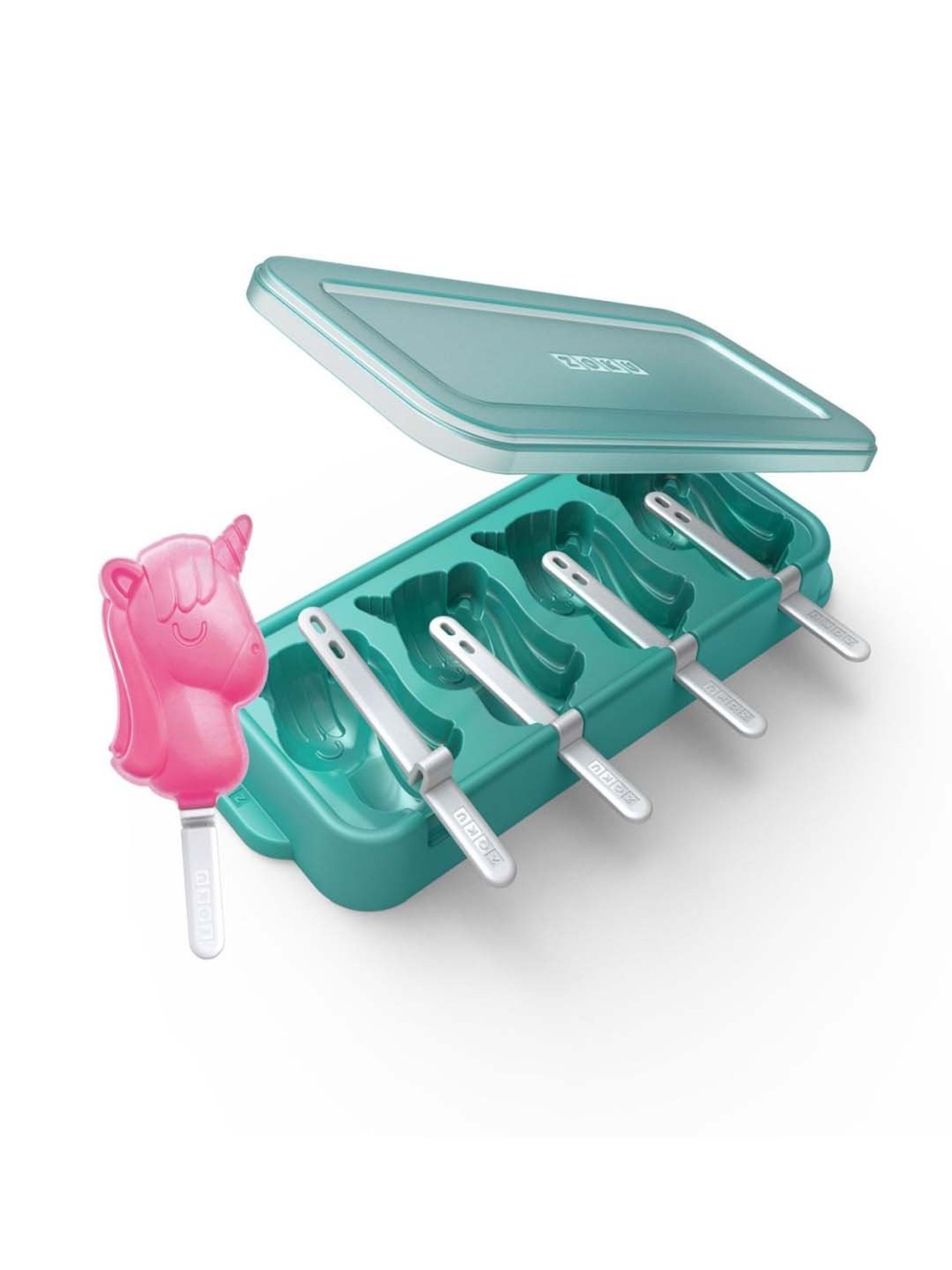 Zoku Green Plastic Ice-Cube Pop Mould - Set of 4