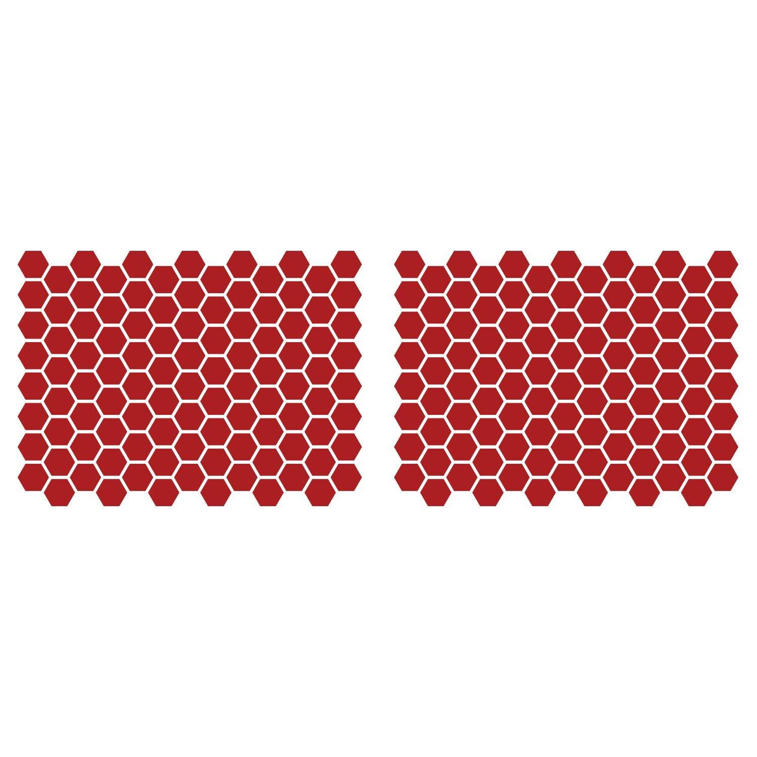 LiteMark 1 Inch Blue Hexagon Decals - Pack of 208