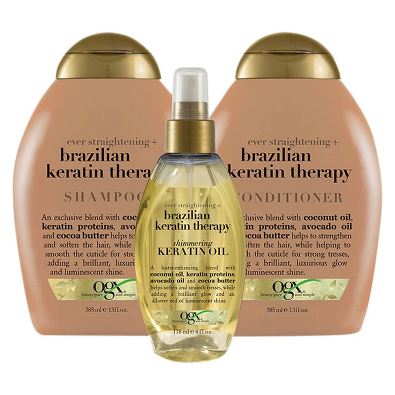 OGX Ever Straightening + Brazillian Keratin Therapy Conditioner - 13 fl oz