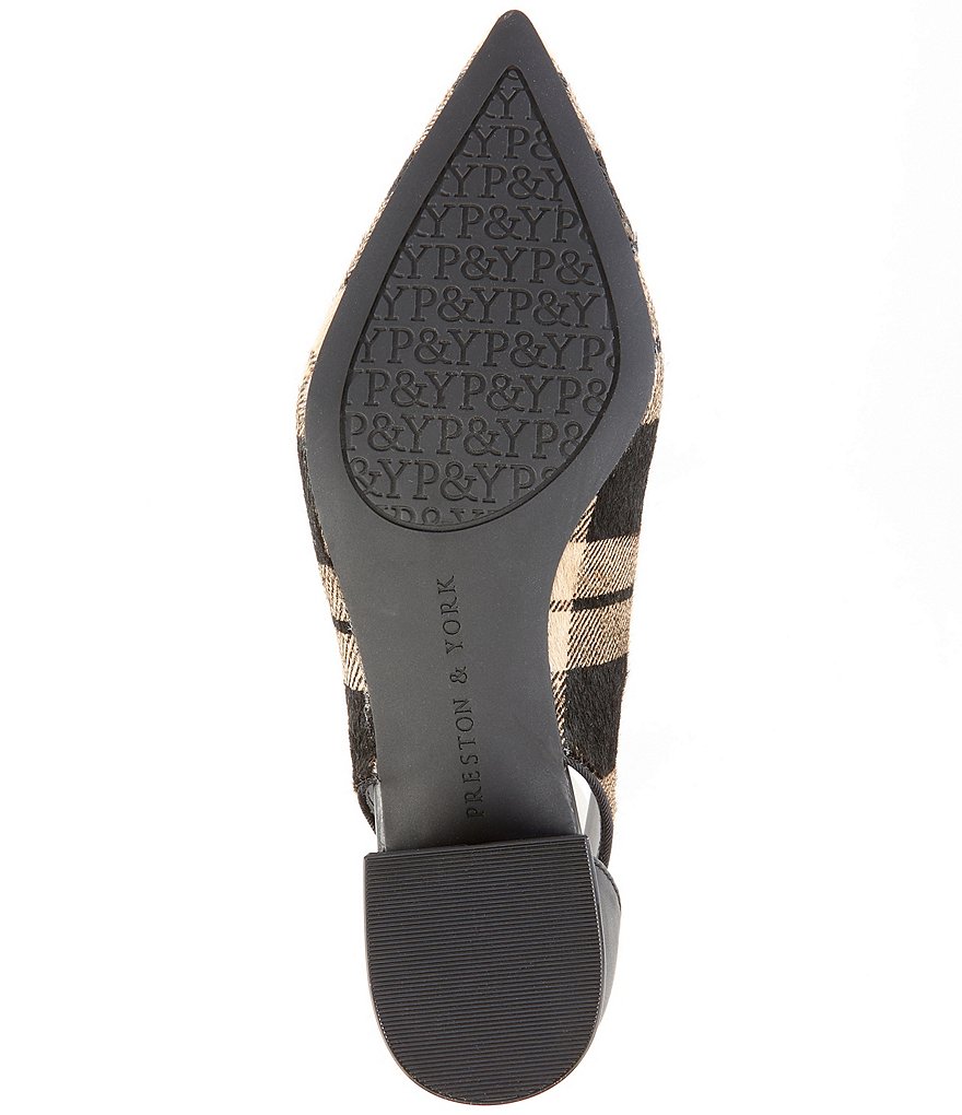 Preston & York Tabitha Plaid Haircalf Pumps