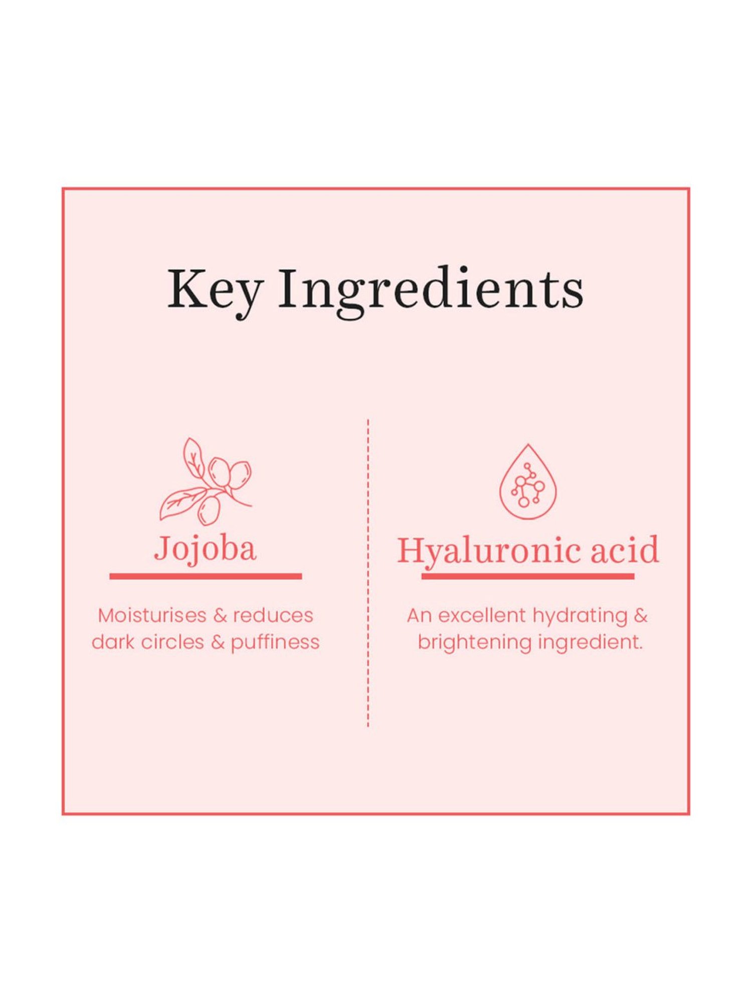 O3+ Bright Under Eye Cream with Hyaluronic Acid - 15 gm