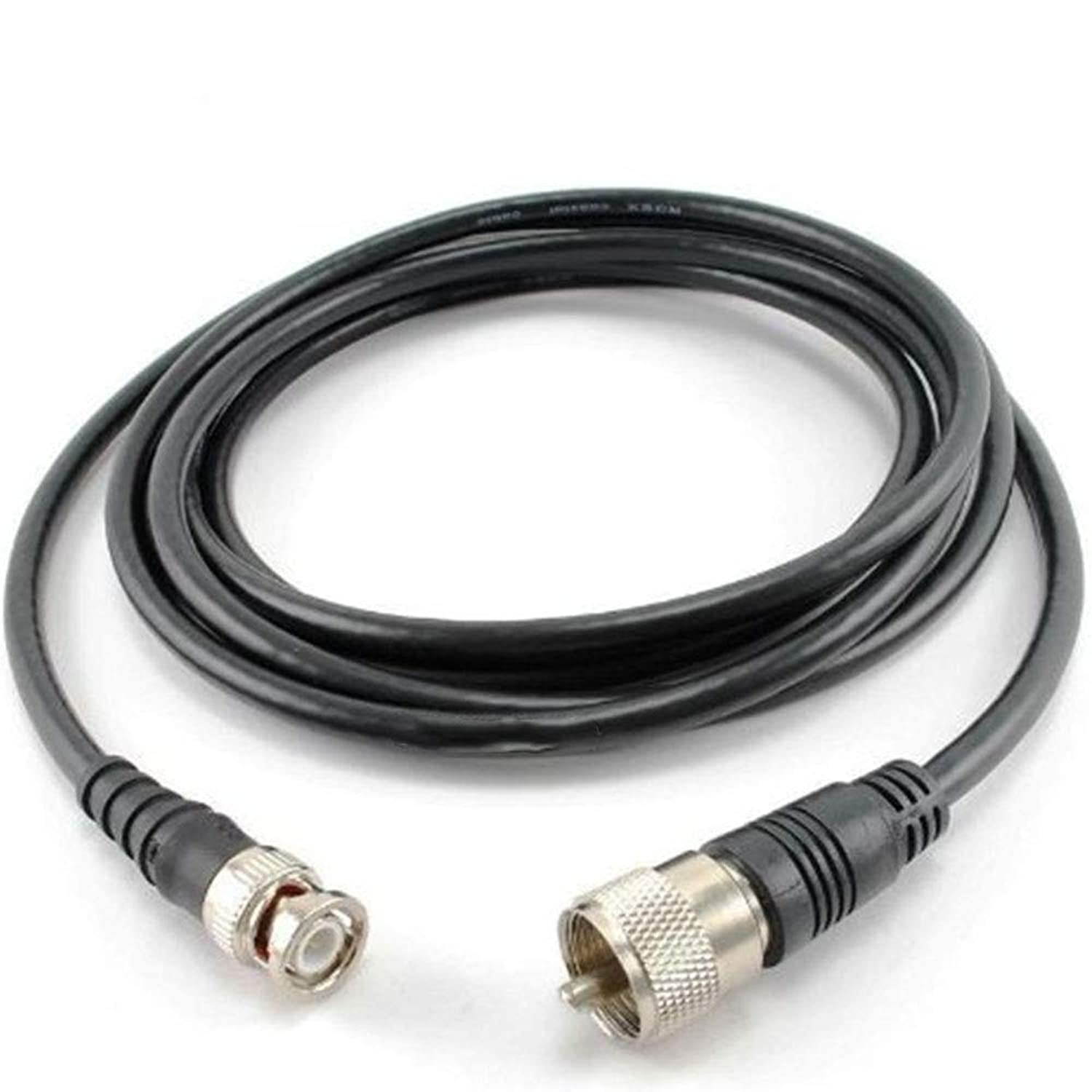 MPD Digital Cablesonline 6ft RG8x Coax Uhf (PL259) Male to BNC Male Plug 50 Ohm Antenna Ham Radio Cable (R-UB006)