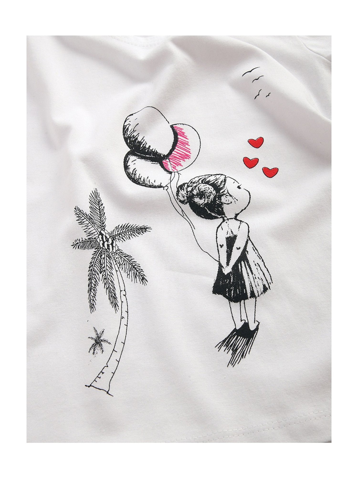 Kids Craft White Cotton Printed T-Shirt & Shorts