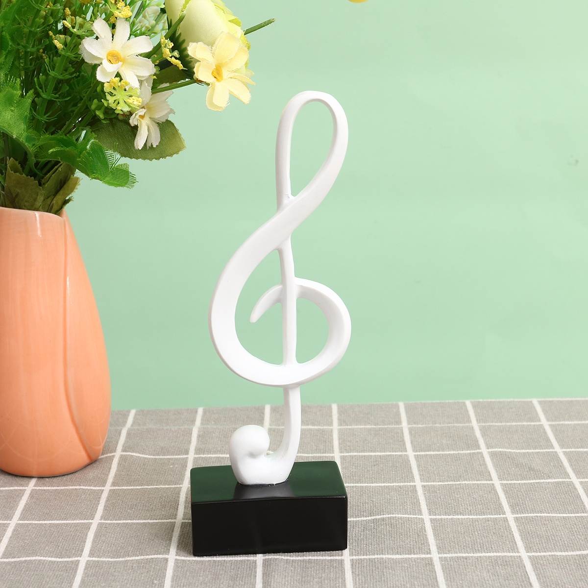 Exquisite Piano Decoration Adornment Creative Simulate Piano Models Pocket Grand Piano Arrangement (White)