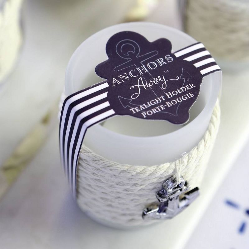 12ct Anchors Away Rope Tealight Holder
