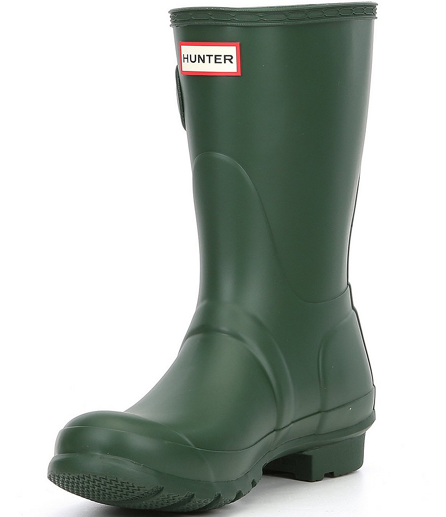 Hunter Women's Original Short Matte Buckle Strap Rain Boots