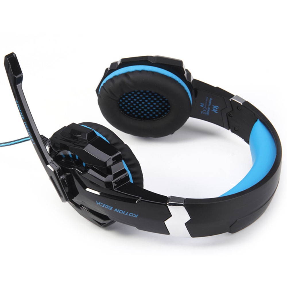 KOTION EACH G9000 Gaming Headphone 7.1 Surround USB Vibration Game Headset Headband Headphone with Mic LED Light for PC Gamer