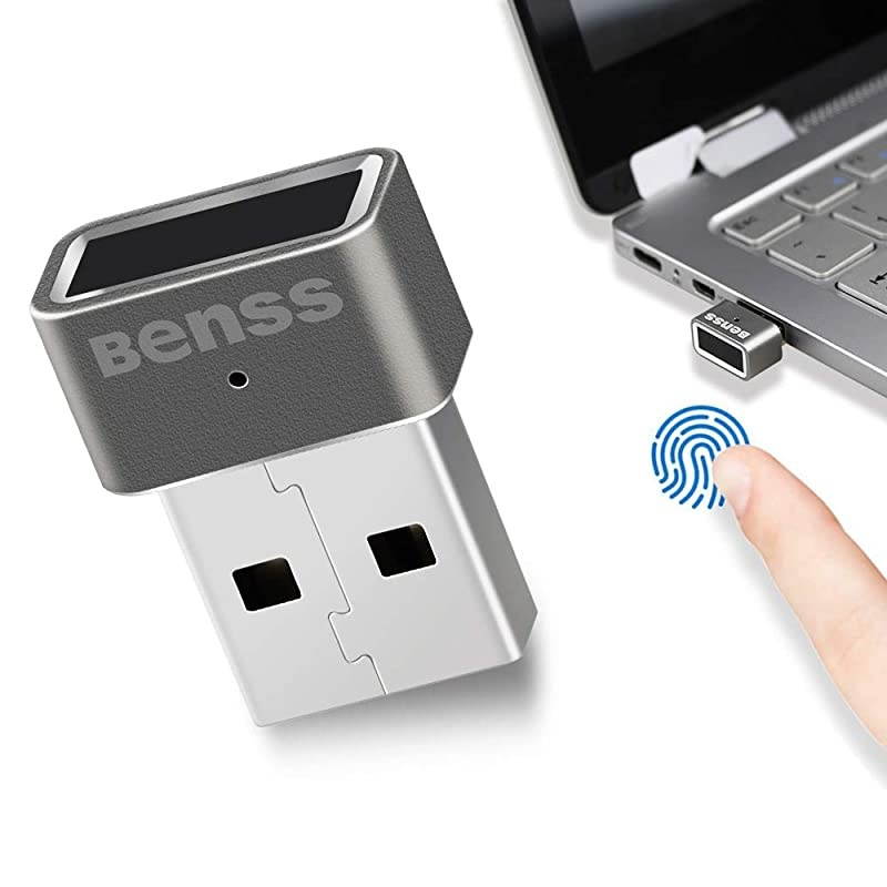 Fingerprint Reader for Windows 10 Hello Fingerprint Scanner Fingerprint Sensor Multi Finger 360 Degree Touch Speedy Matching Biometric PC Laptop