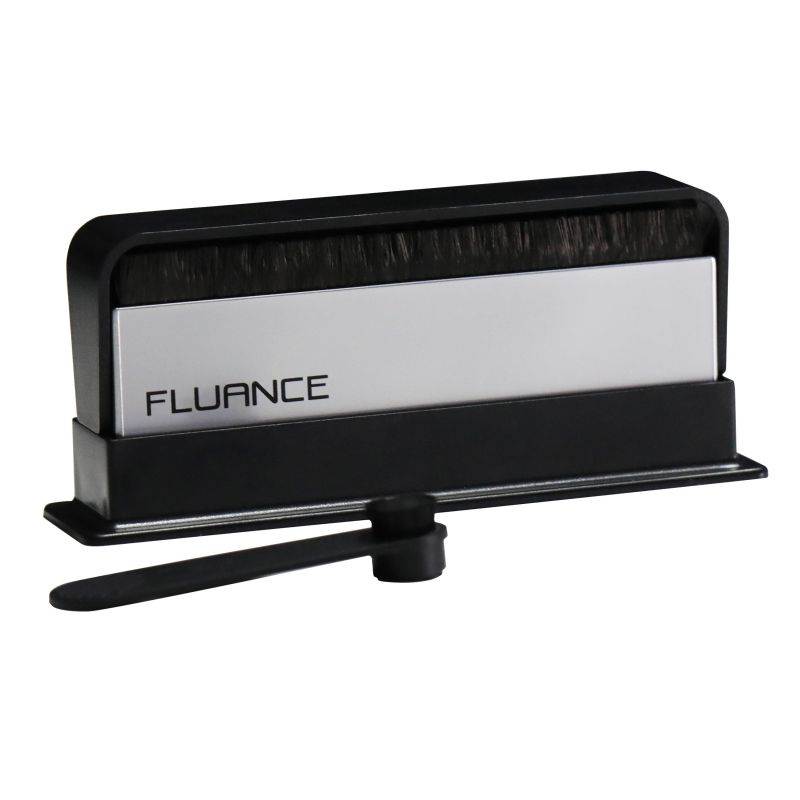 Fluance Vinyl Record & Stylus Cleaning Kit with 2-in-1 Anti-static Carbon Fiber & Soft Velvet LP Brush and Stylus Brush (VB52)