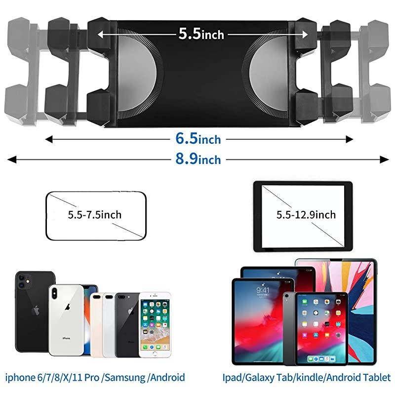 Tripod Mount stand tripodPhone Floor Stand Height Adjustable 20 to 67 Inch Tablet Stand for Pro 129 11 and Others Within 55129 Inch Carrying Case and Mini Stand Includeed