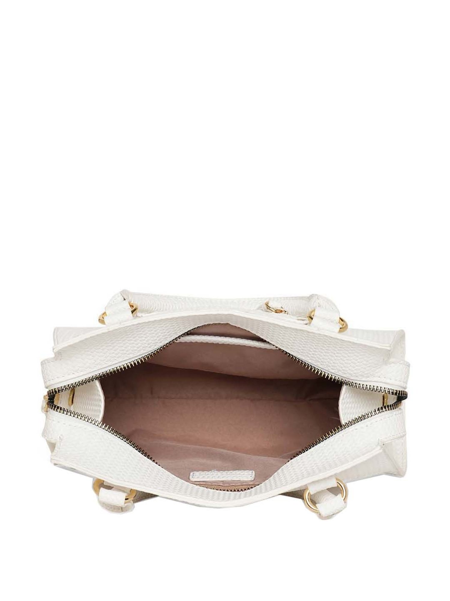 Call It Spring White Textured Medium Handbag