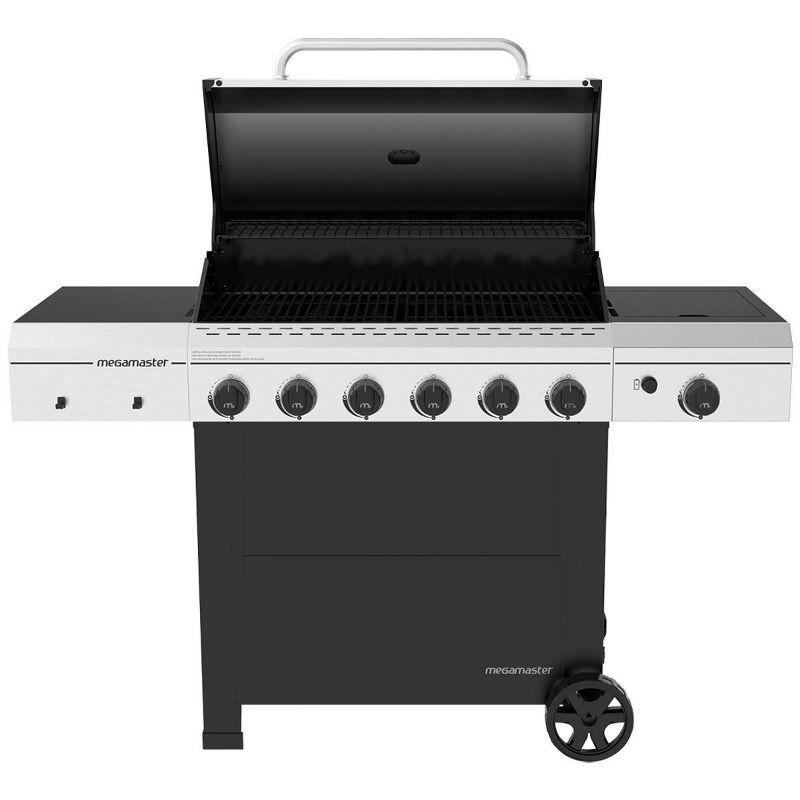 Megamaster 6-Burner Gas Grill with Stainless Steel Tong 720-0983CTG