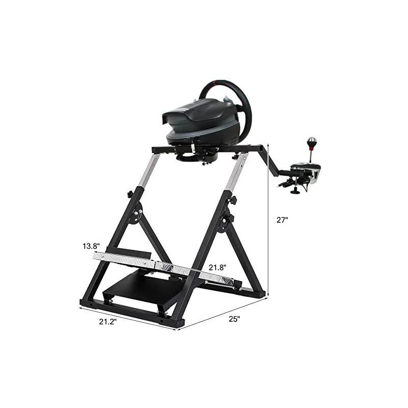 G920 Racing Steering Wheel Stand Shifter Mount fit for Logitech G27/G25, G29 Gaming Wheel Stand fit for Thrustmaster，Wheel Pedals NOT Included Racing Wheel Stand