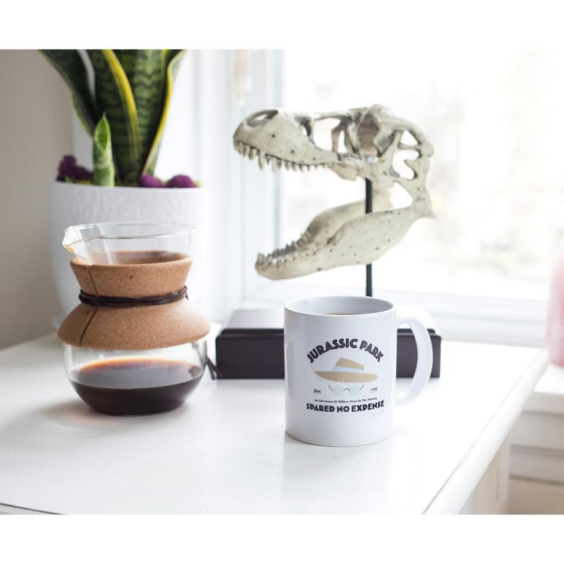 Surreal Entertainment Jurassic Park "Spared No Expense" Ceramic Mug | Holds 11 Ounces