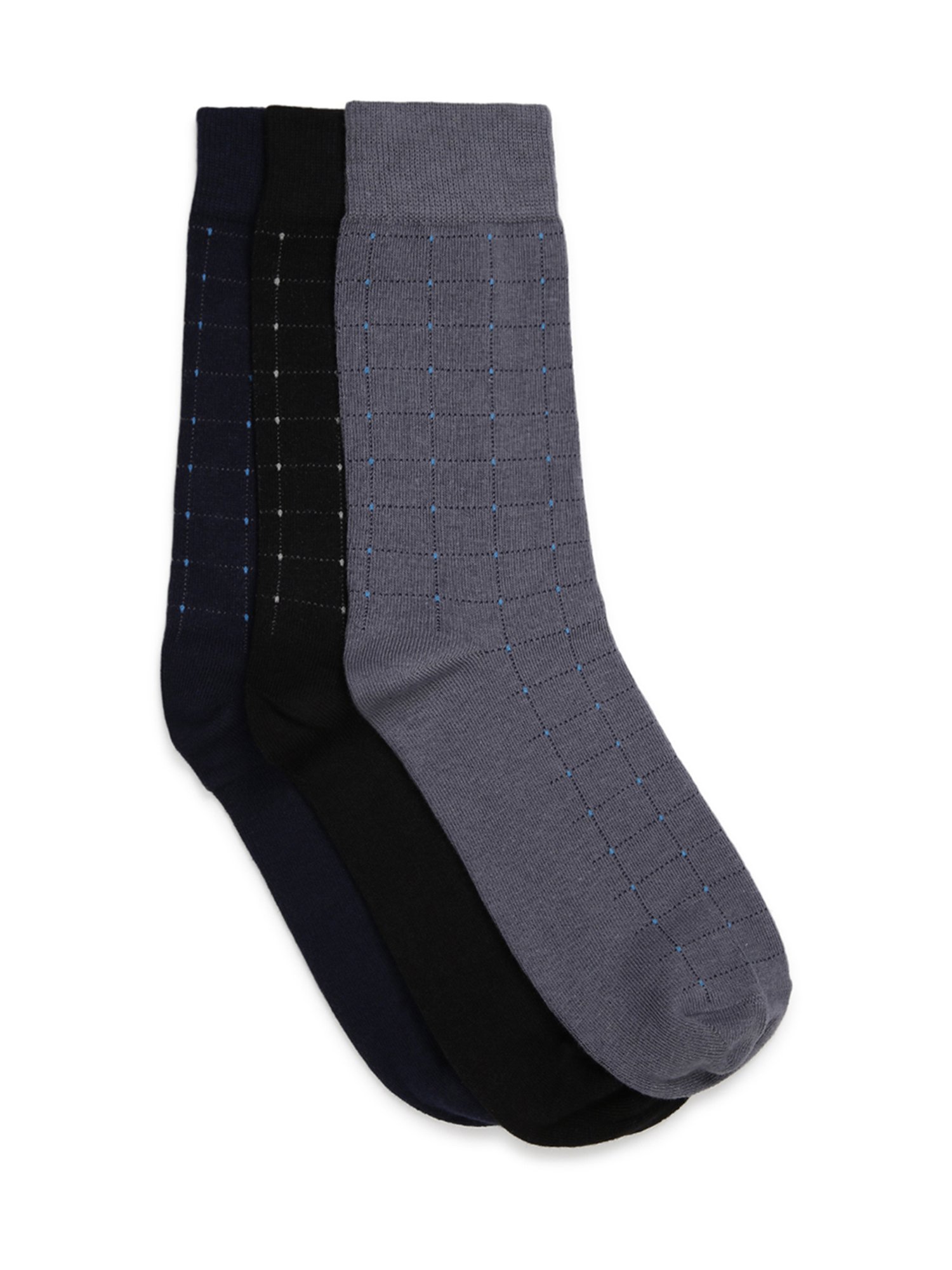 Sokker Multicolor Cotton Solid Socks - Set of 3