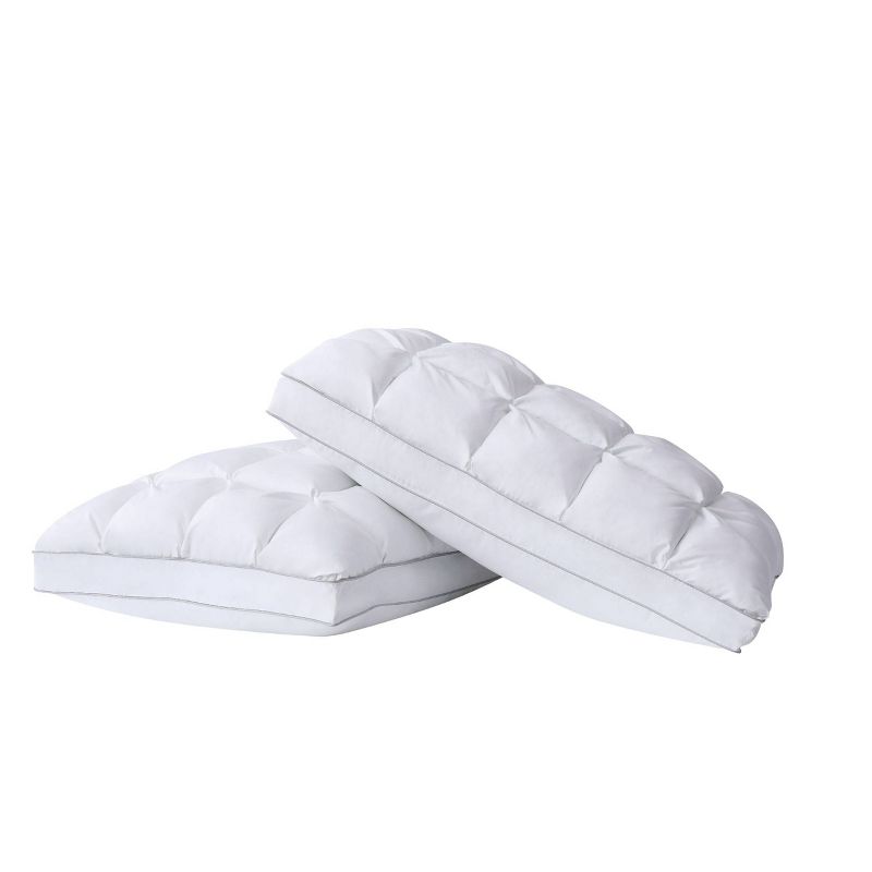 Downlite Soft White Goose Down Hypoallergenic Pillow &ndash; Perfect for Stomach Sleepers Standard