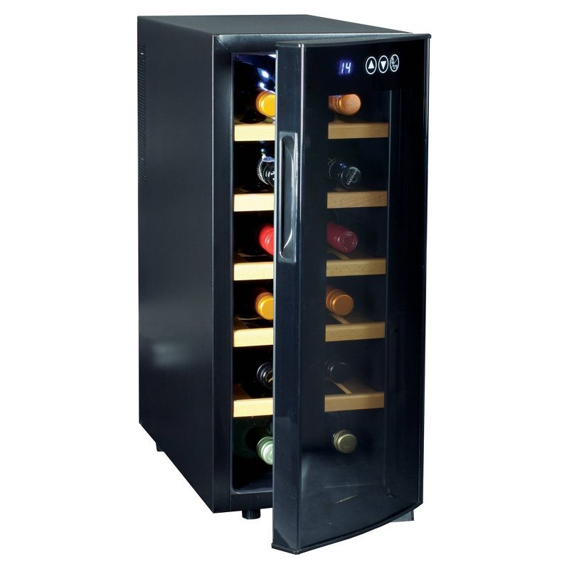 Koolatron 12-Bottle Deluxe Wine Cooler - Black