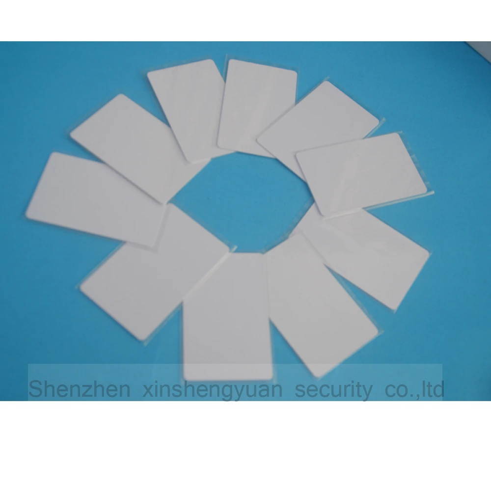 10pcs/Lot RFID Card 13.56Mhz MF S50 Proximity IC Smart Card Tag 0.8mm Thin For Access Control System ISO14443A