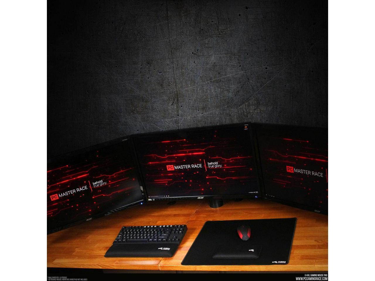 High Quality Glorious Gaming Mouse Mat / Pad - Thick , Large, Stitched Edges, 2mm thick Mousepad | 11"x13"x0.08" , Smooth cloth surface,Non-slip rubber base, Anti-Fraying stitched
