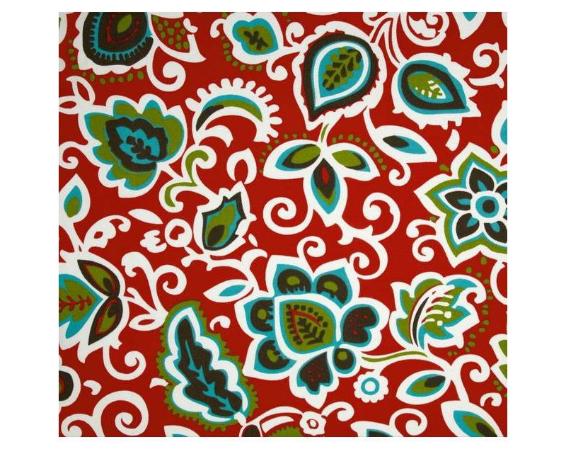 Outdoor Boxed Seat Cushion - Berry Maroon - Jordan Manufacturing