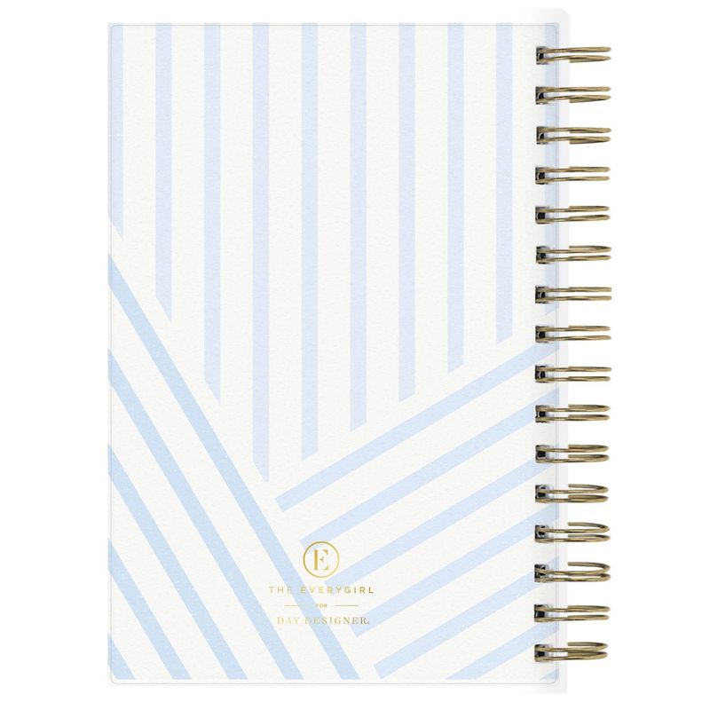 2021 Planner 5" x 8" Frosted Plastic Daily/Monthly Wirebound Hannah Blue - The Everygirl Planner