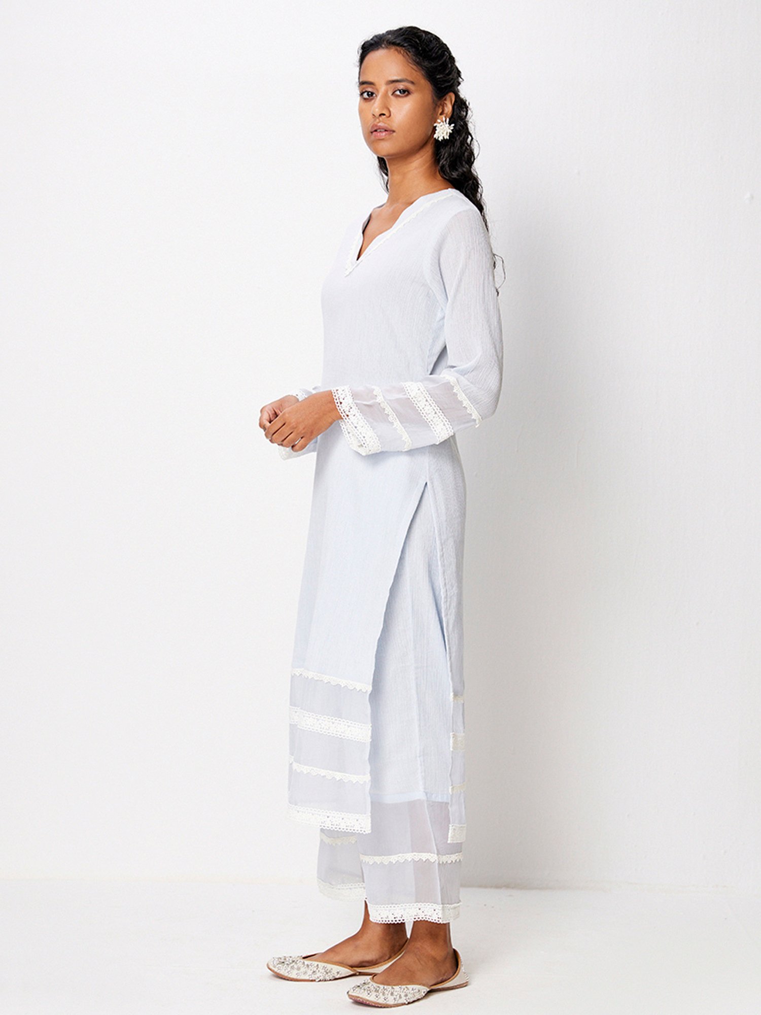 Ancestry Blue Regular Fit Kurta