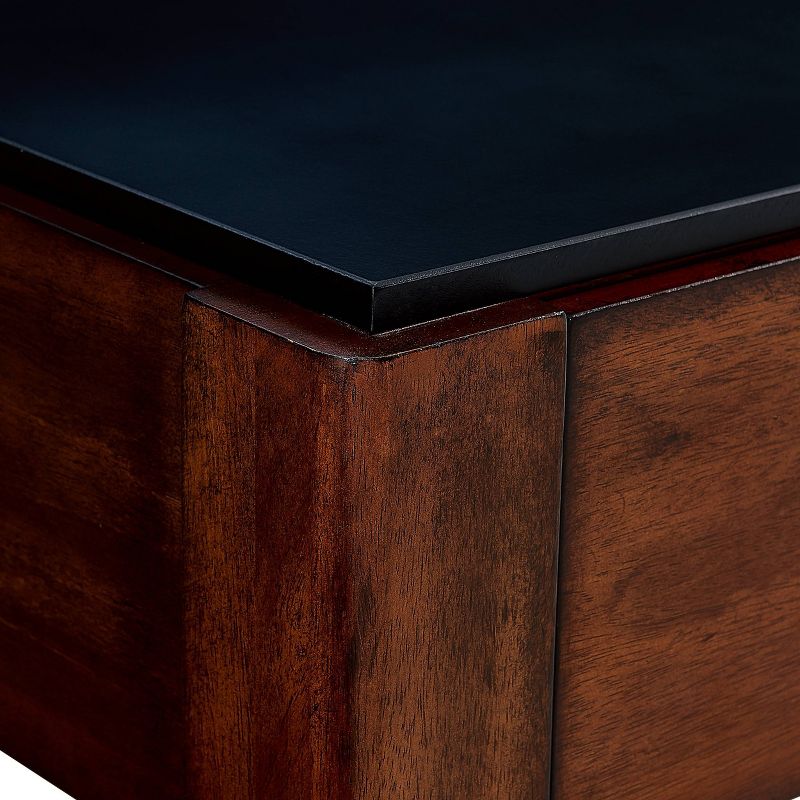 Valmar Low Profile Media Credenza Black/Brown - Aiden Lane