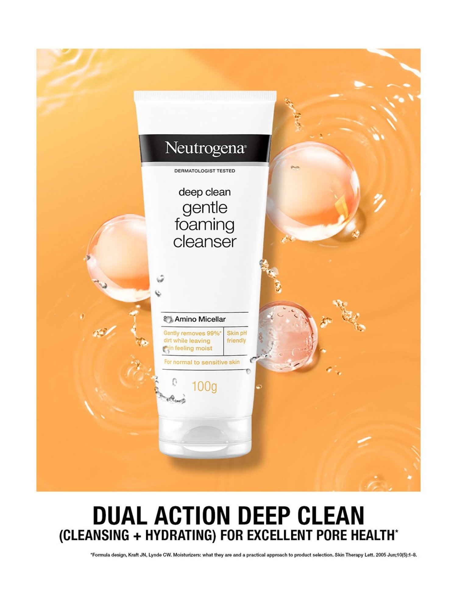 Neutrogena Deep Clean Gentle Foaming Cleanser - 100 gm