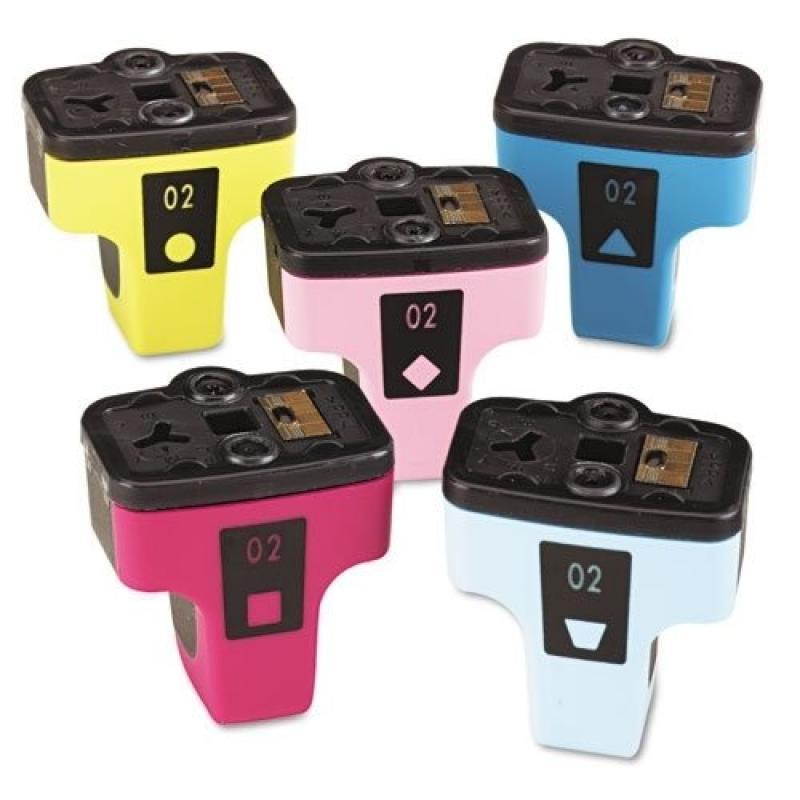 AIM Compatible Replacement - HP Compatible NO. 02 Inkjet Combo Pack (C/M/Y/LC/LM) (CC604FN) - Generic