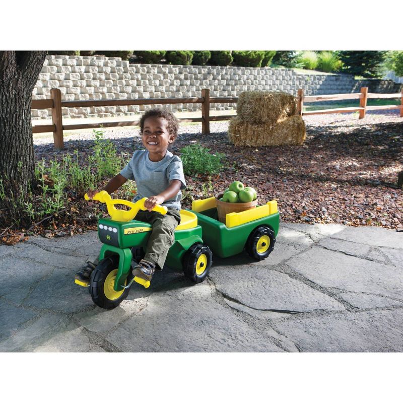 John Deere Trike & Wagon Set - Green