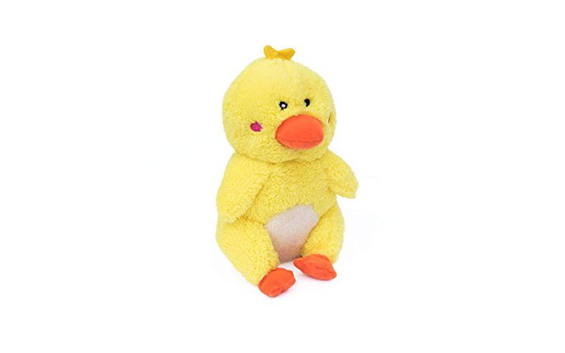 ZippyPaws - Cheeky Chumz Super Soft Squeaker Plush Dog Toy with Unique Sound - Duck