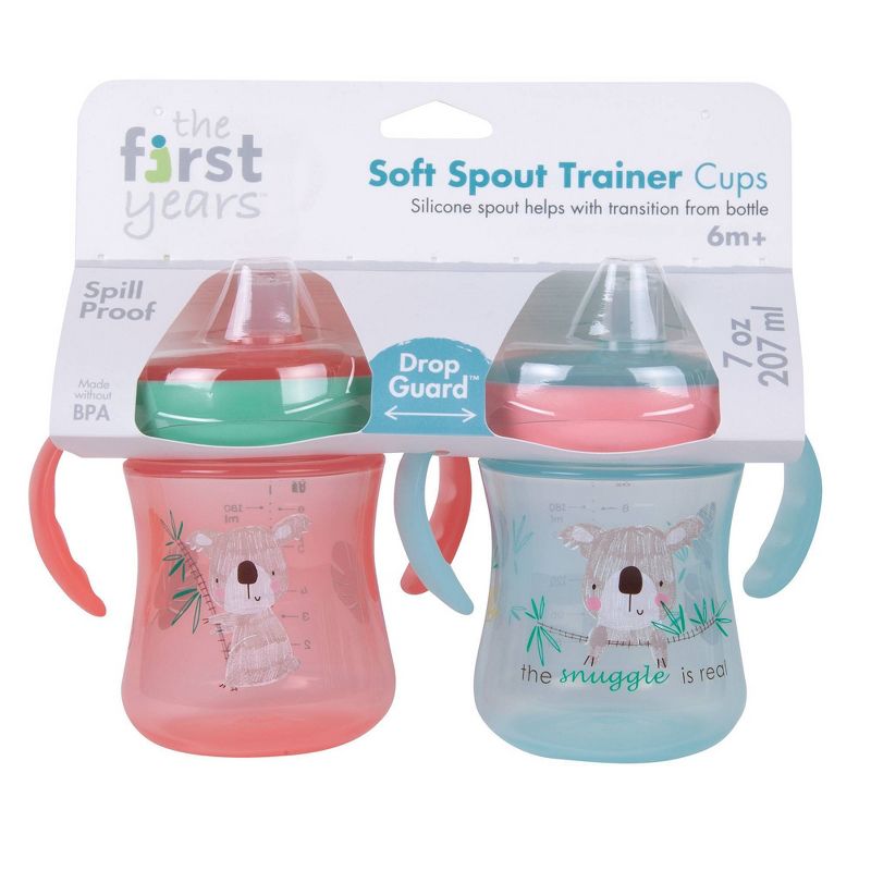 The First Years Soft Spout Trainer 2pk Cup - Wild - 7oz