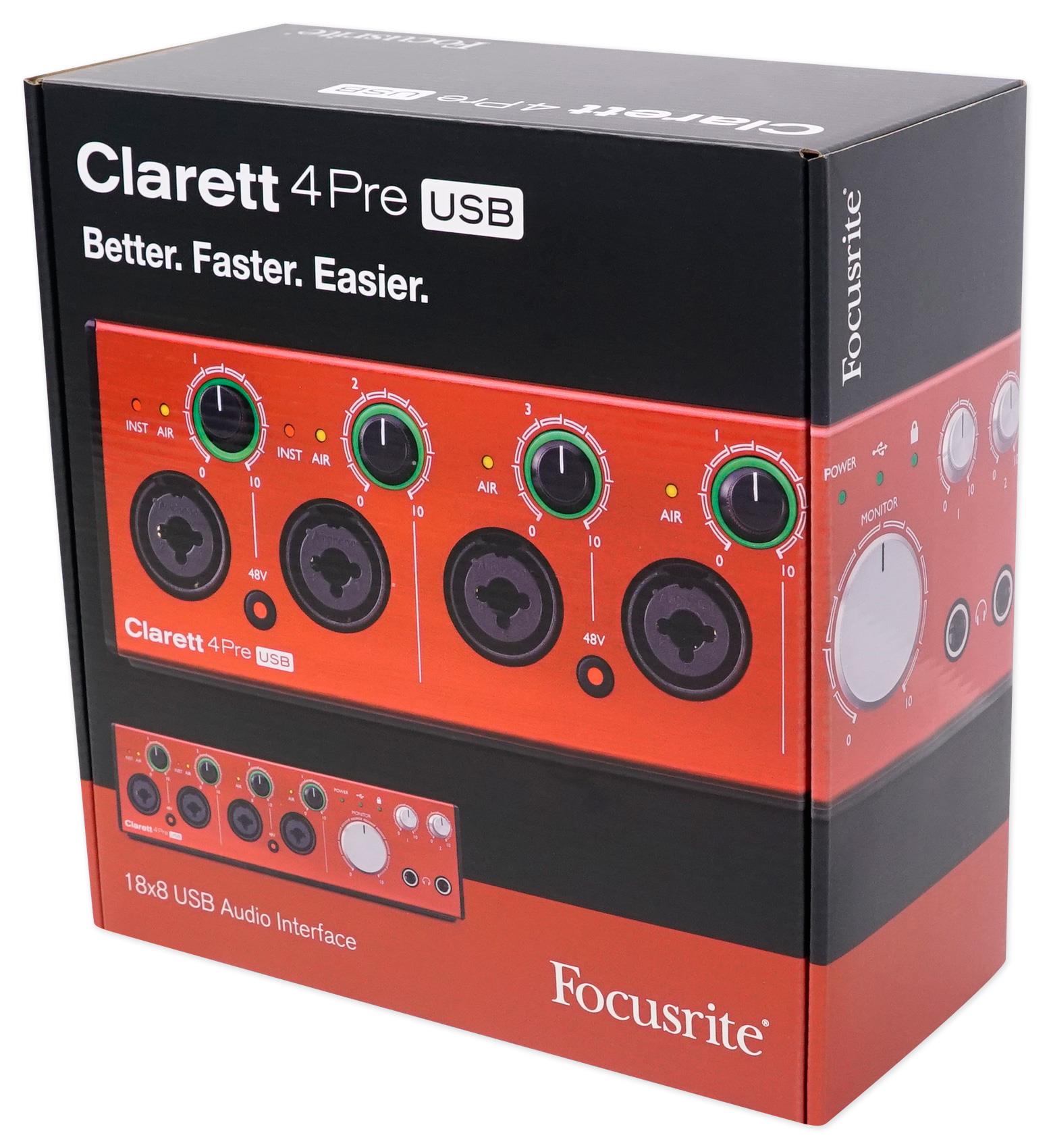 Focusrite Clarett 4Pre USB Audio Interface