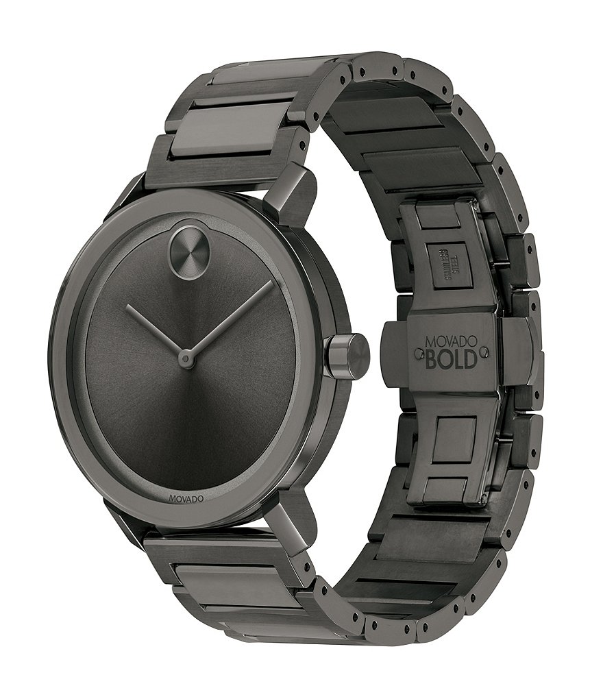 Movado Bold Evolution Gunmetal Stainless Steel Watch
