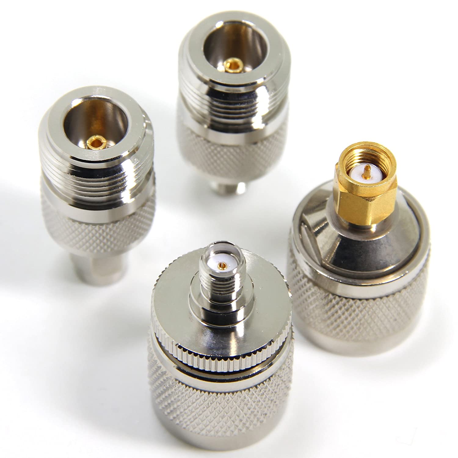 Ancable Kit 4 Type SMA to N RF Connectors N Male/Female to SMA Female/Male Wi-Fi Antenna Cable Adaptor