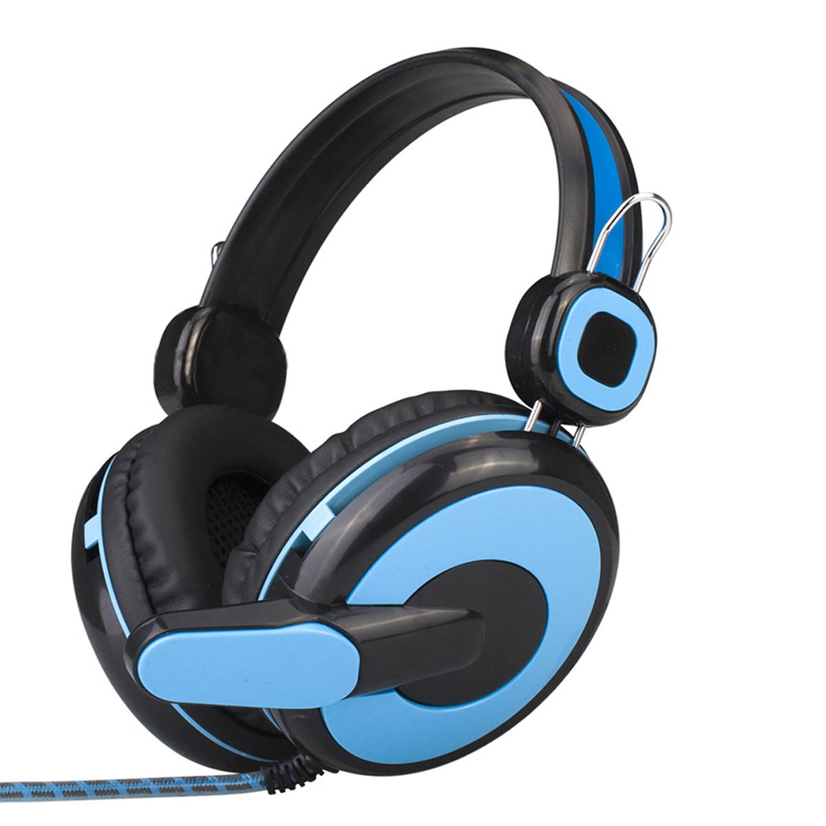 Qisan Headphones Gaming Headset with microphone and 3.5mm audio cable video Gaming Headsets over ear with volume control