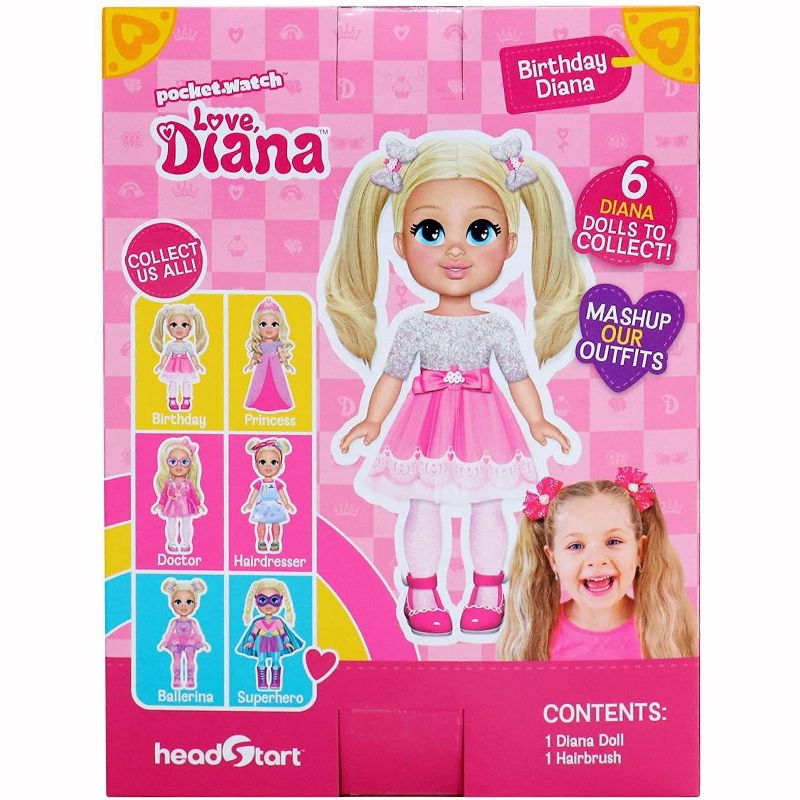 Pocket Watch Love Diana 6 Inch Fashion Doll | Birthday Diana